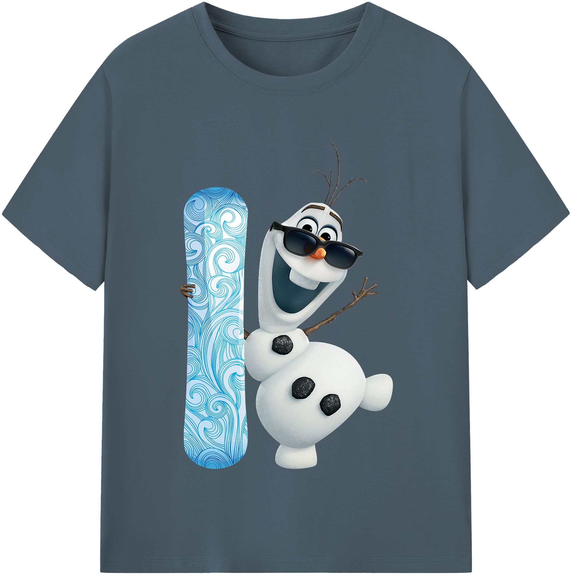 （画像用） アナと雪の女王 アンナ エルサ Frozen Anna Elsa 綿100％半袖Tシャツ（フロントプリント）